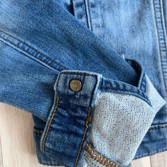 Guess Classic Distressed Crop Jean Jacket Y2K women’s size medium - Picture 2 of 11